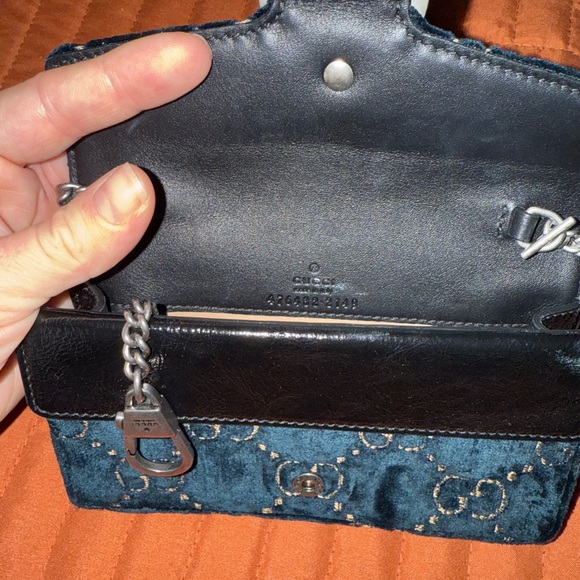 DIONYSUS SUPER MINI BAG NAVY VELVET - Picture 5 of 12
